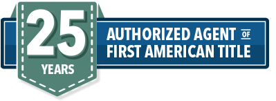 Authorized agent of first American title for 25 years