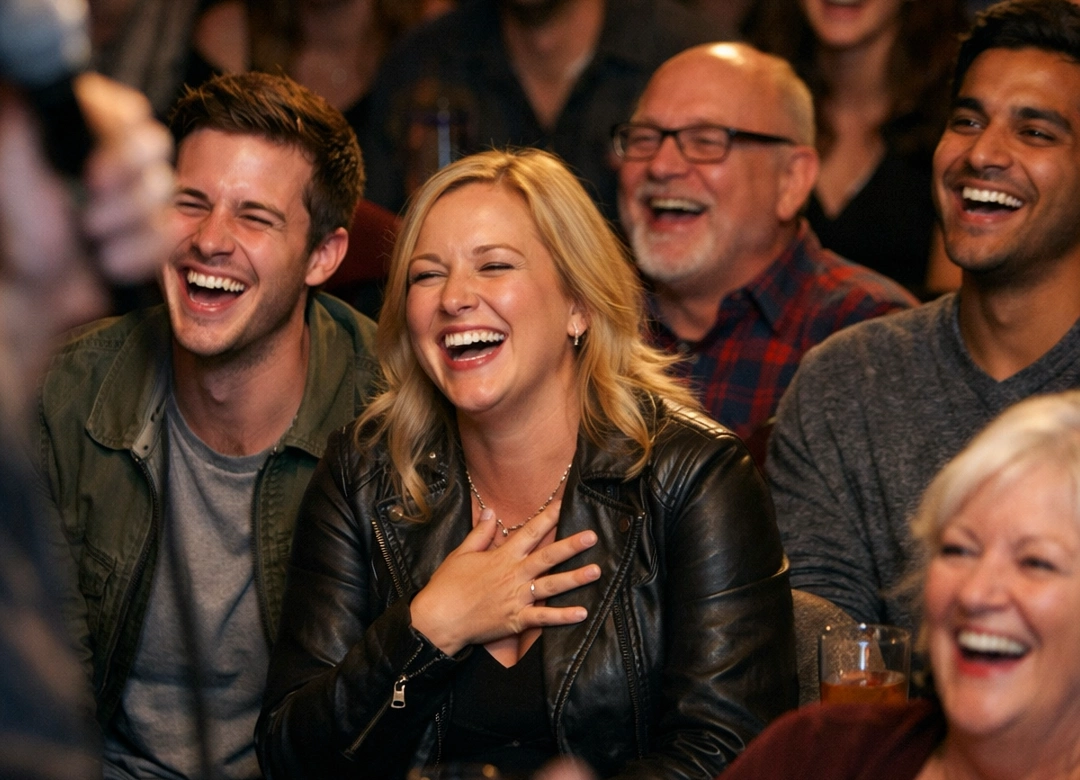 at comdey night event